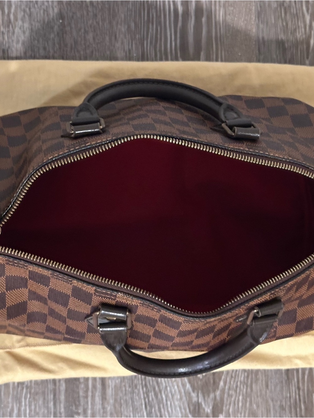 Louis Vuitton Brown Damier Canvas Duffel Bag - Picture 2 of 2